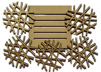 Laser Wood Coaster Set - LW 143