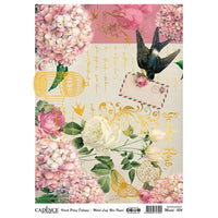 Metal Leaf Rice Paper A3- 004