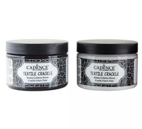 Textile Crackle Fabric Paint-  GRAFITI GREY - 2 Steps (150 ML)