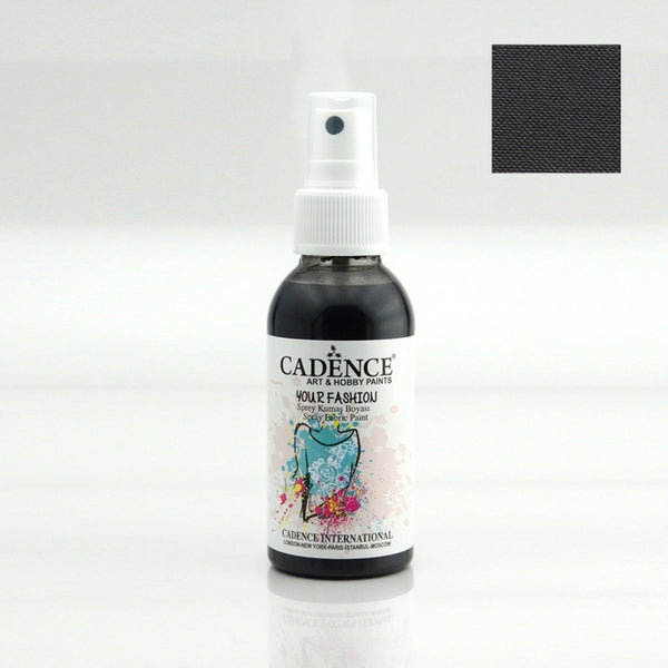 Your Fashion Spray Fabric Paints - Black- 100 ML