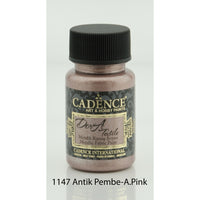 Dora Textile Metallic Fabric Paints- Antique Pink- 50 ML