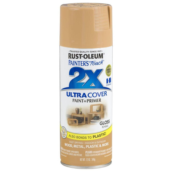 Rust-Oleum Painter’s Touch 12 Ounce Gloss Ultra Cover Khaki Spray
