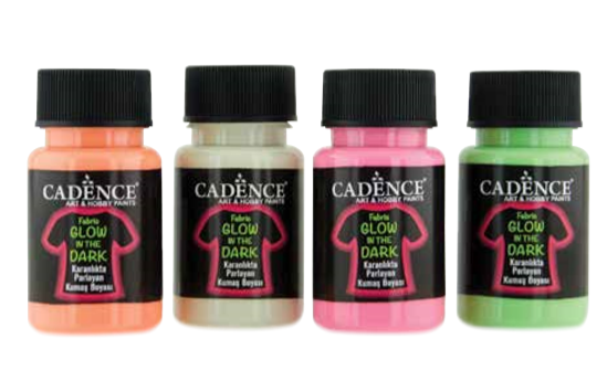 Fabric Glow in the Dark - Pink- 50 ML
