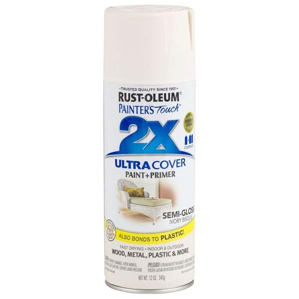 Rust-Oleum Painter’s Touch 12 Ounce Semi-Gloss Ultra Cover Ivory Bisque Spray