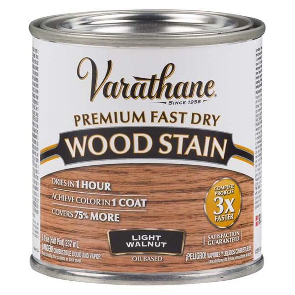 Varathane Premium Fast Dry Wood Stain Light Walnut 236ml