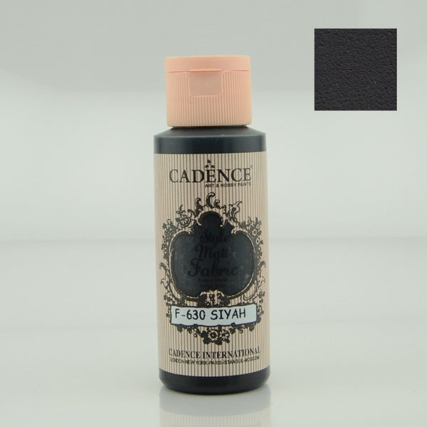 Style Matt Fabric Paint- black - 70Ml