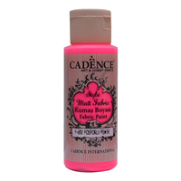 Style Matt Fabric Paint-fluorescent pink - 70Ml
