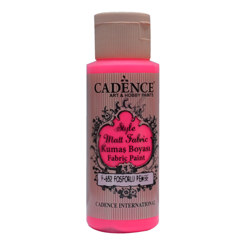 Style Matt Fabric Paint-fluorescent pink - 70Ml