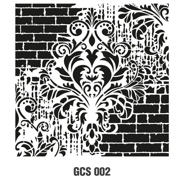 Grunch Wall Stencil Collection |GCS002|25*25cm