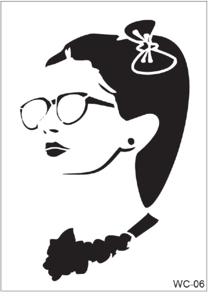 Women Collection Stencil -  WC-06