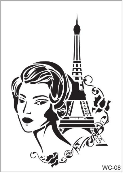 Women Collection Stencil -  WC-08