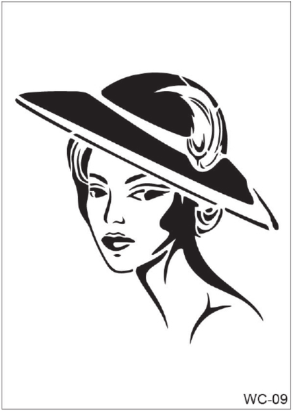 Women Collection Stencil -  WC-09