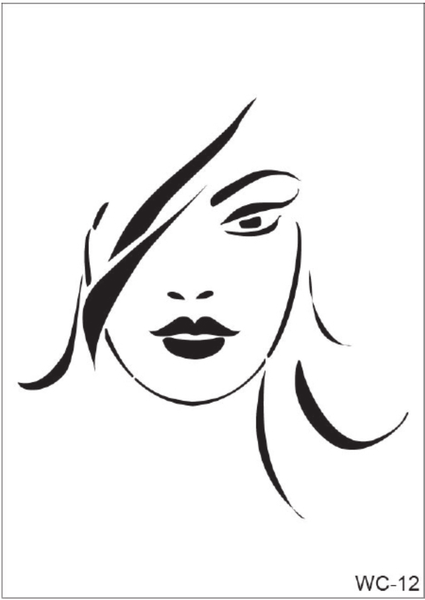 Women Collection Stencil -  WC-12