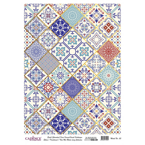 METAL LEAF RICE PAPER  CODE : 53