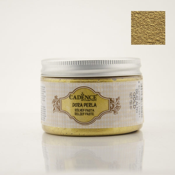 Dora Perla Metallic Relief Paste - Gold- 150 ML - DR-02
