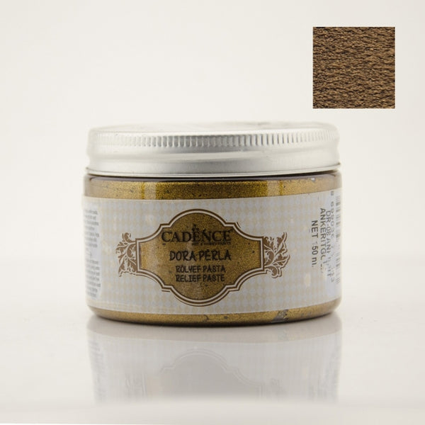 Dora Perla Metallic Relief Paste -Ankerit Gold - 150 ML