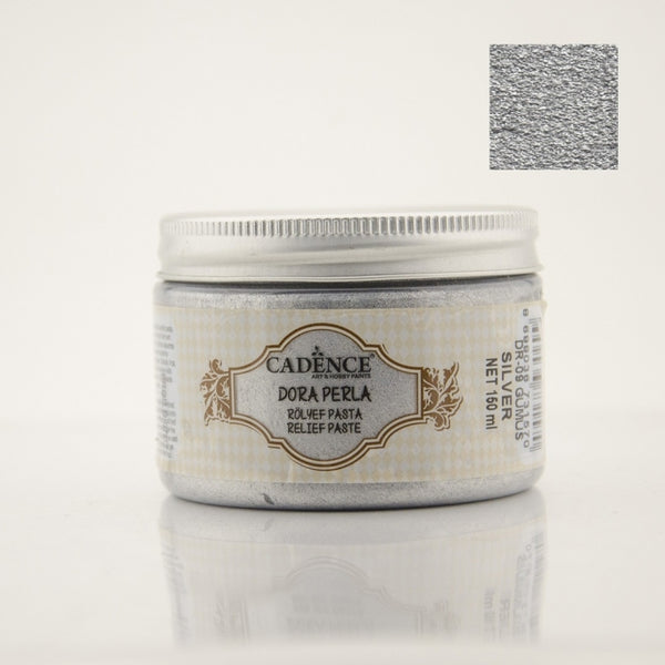 Dora Perla Metallic Relief Paste -Silver  - 150 ML