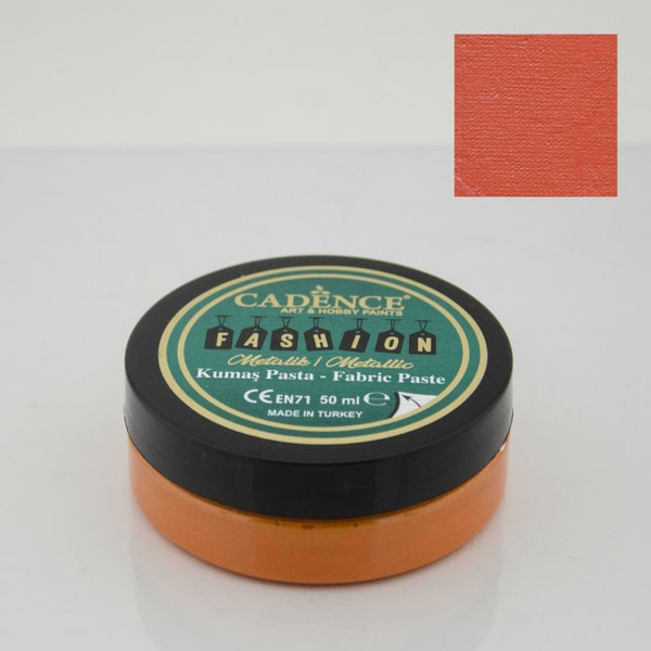 Fashion Fabric Paste Metallic - 50 ML - Orange - FMP 04