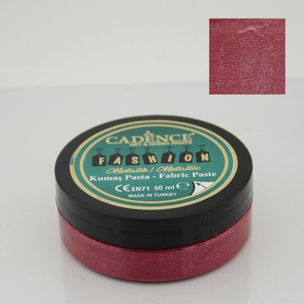 Fashion Fabric Paste Metallic - 50 ML  - Red - FMP 05