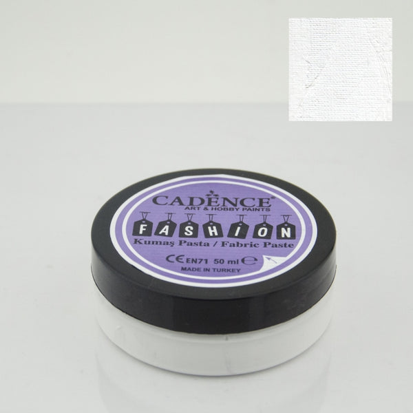 Fashion Fabric Paste Opaque- 50 ML  - White - FP 01