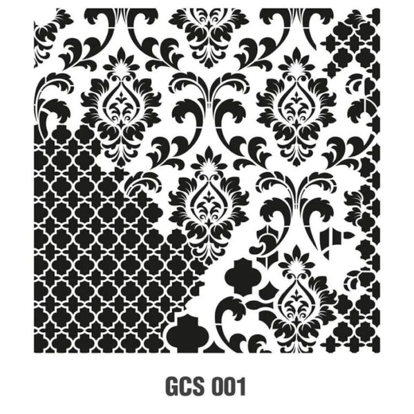 Grunch Wall Stencil Collection |GCS001|45*45cm