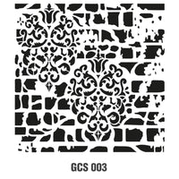 Grunch Wall Stencil Collection |GCS003|25*25cm