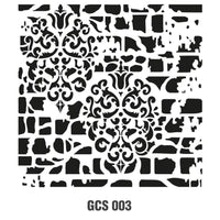 Grunge Stencil Collection - 45*45cm GCS-003