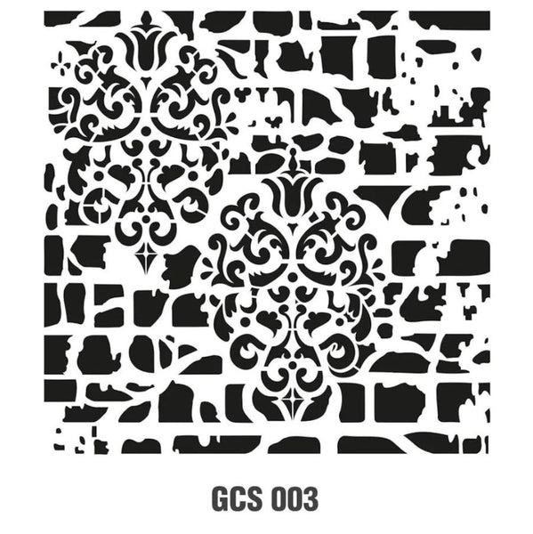 Grunge Stencil Collection - 45*45cm GCS-003