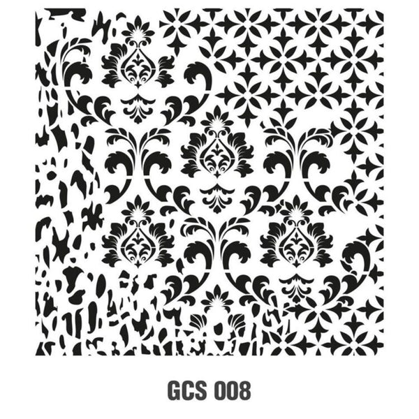 Grunch Wall Stencil Collection |GCS008|25*25cm