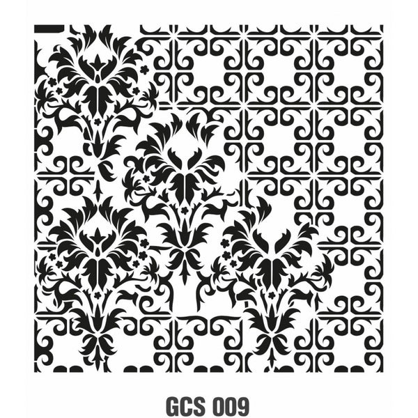 Grunch Wall Stencil Collection |GCS009|25*25cm