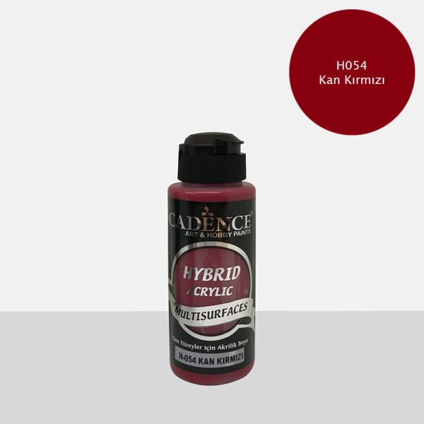 Hybrid Acrylic Paint - Blood Red - 120 ML - H 54