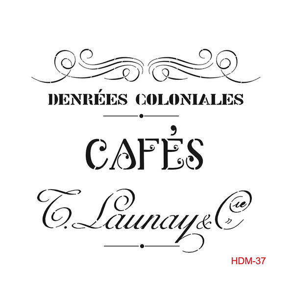 Home Decor Midi Stencil - 25x25 cm - HDM-37