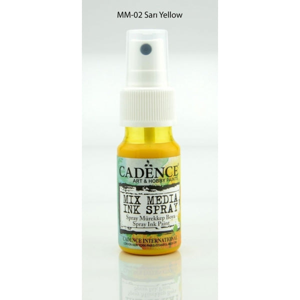 Mix Media Ink Spray Paint - Yellow- 25 ML