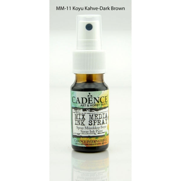 Mix Media Ink Spray Paint - Dark Brown- 25 ML