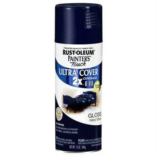 Rust-Oleum Painter’s Touch 12 Ounce Gloss Ultra Cover Navy Blue Spray